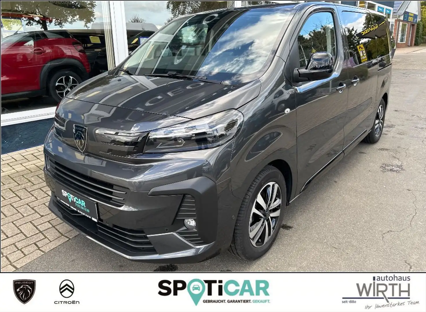 Peugeot Traveller L2 BlueHDi 180 EAT8 Allure LEDER+AHK+WR Grau - 1