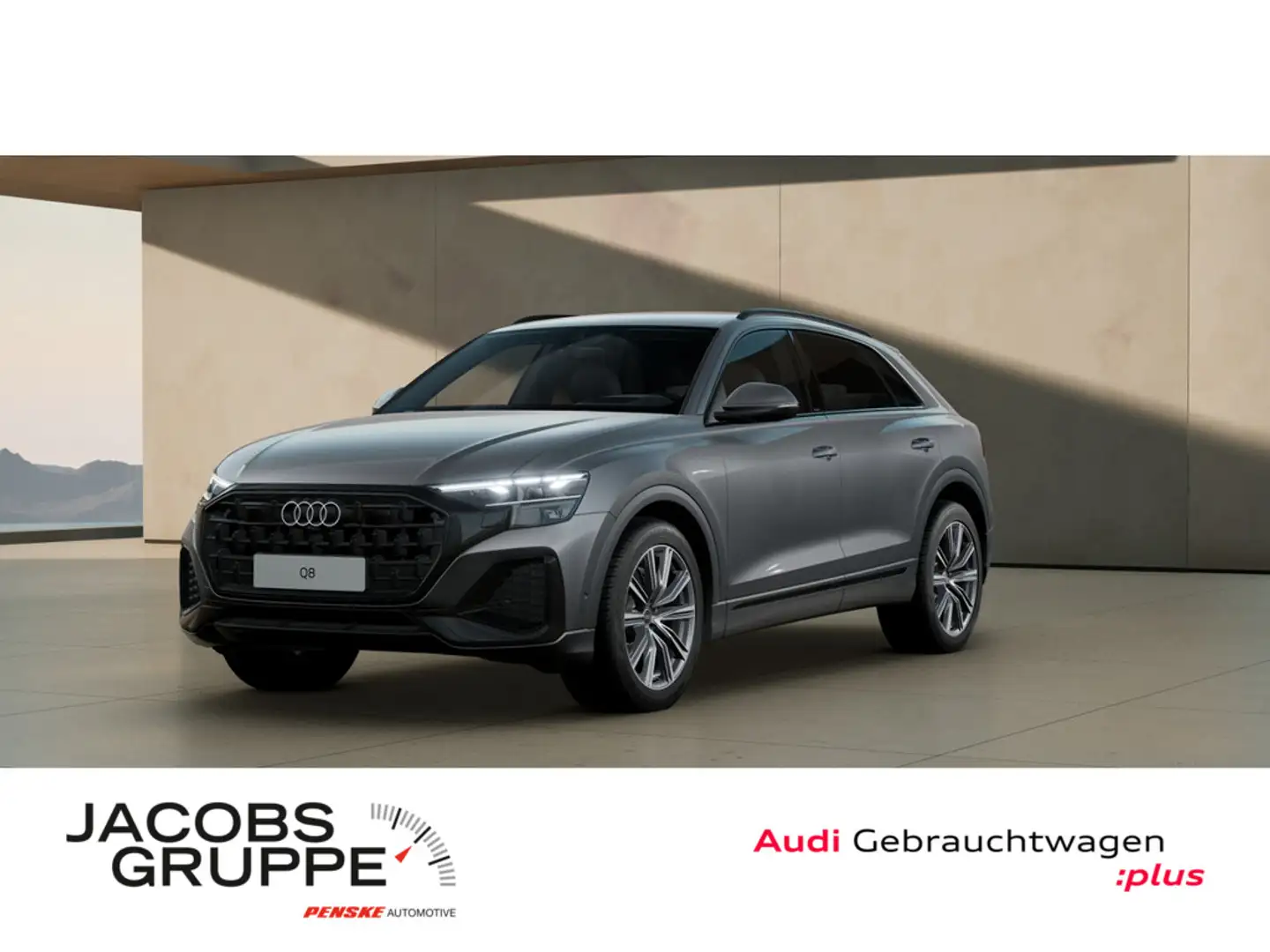 Audi Q8 45 TDI AHK/Optik-Black/HuD/Kamera/Luft/Matrix Grau - 1