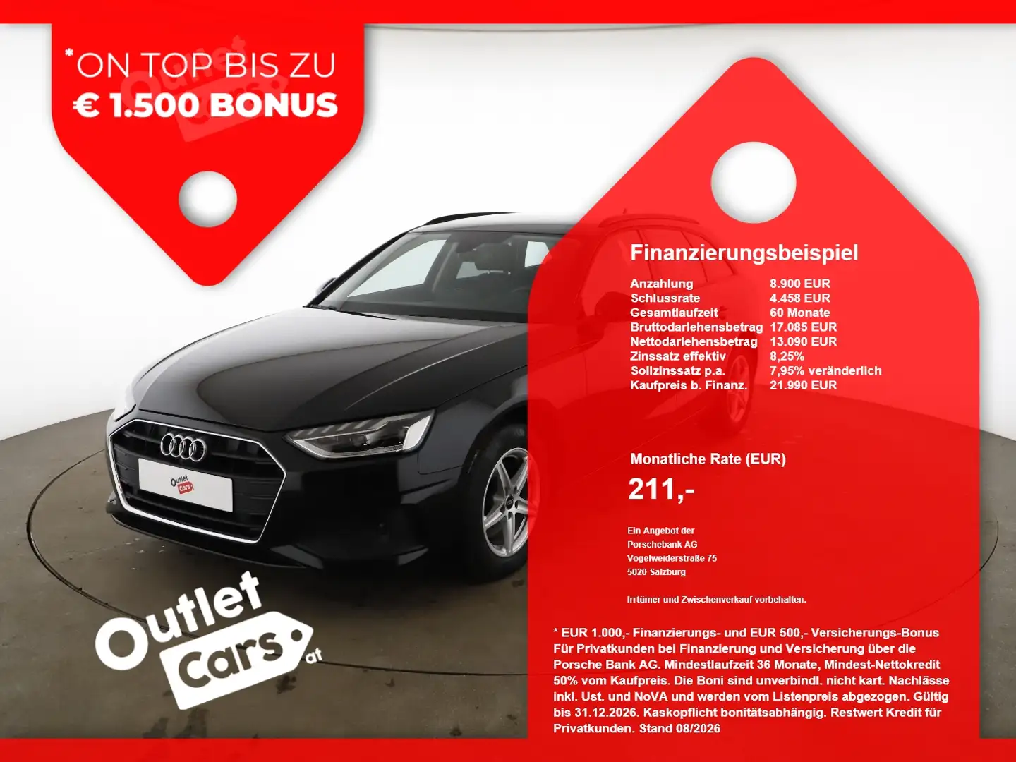Audi A4 Avant 35 TDI Aut. MATRIX+LEDER+360KAM+ASSIST Schwarz - 1
