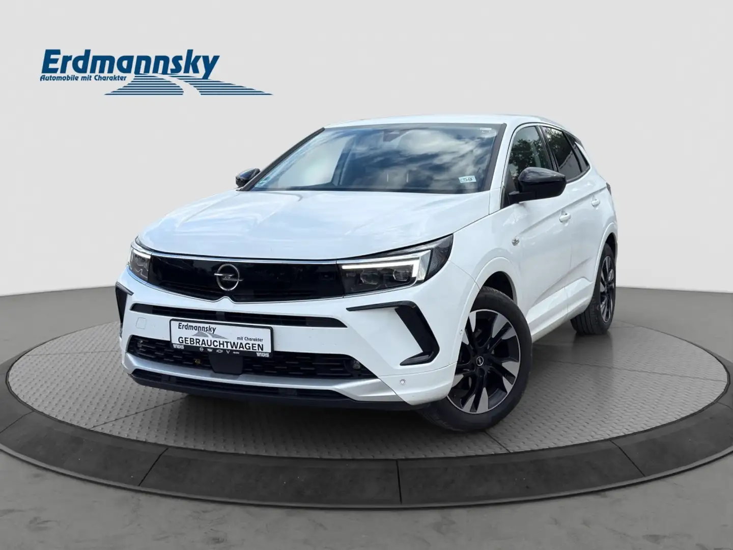 Opel Grandland 1.5 D Elegance/Busin.Prem/AHK/FSH/Kam Klima Navi Weiß - 1
