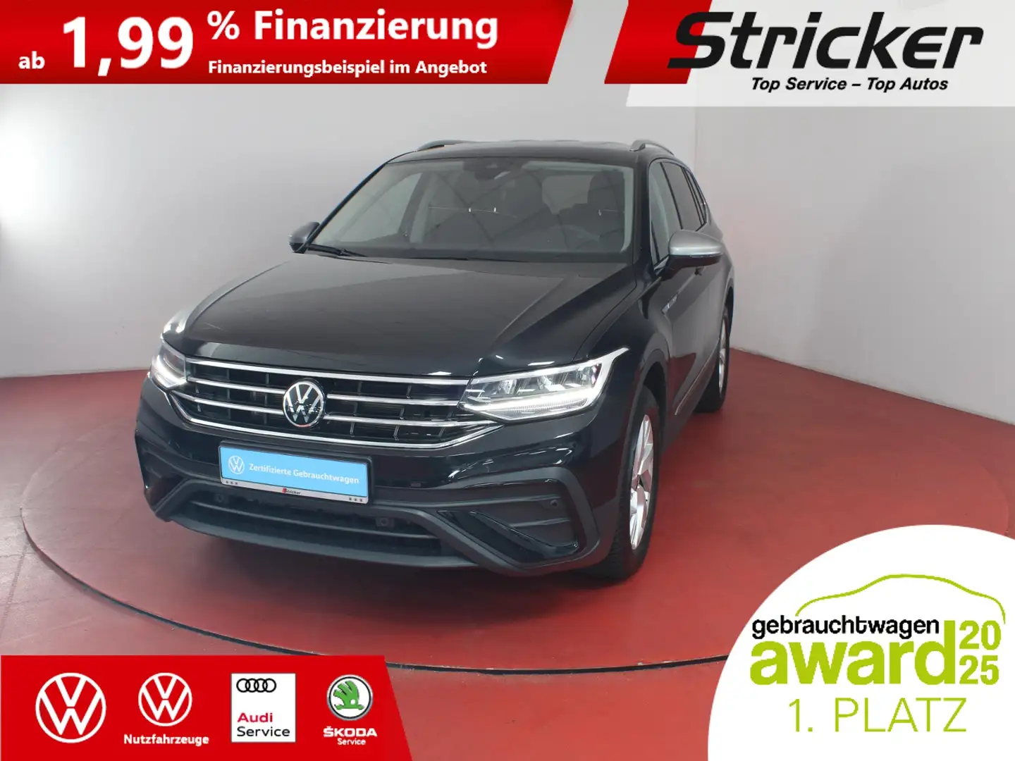 Volkswagen Tiguan Allspace Life 1.5TSI DSG 316,-ohne Anzahlung 7-Sitzer AHK Nero - 2