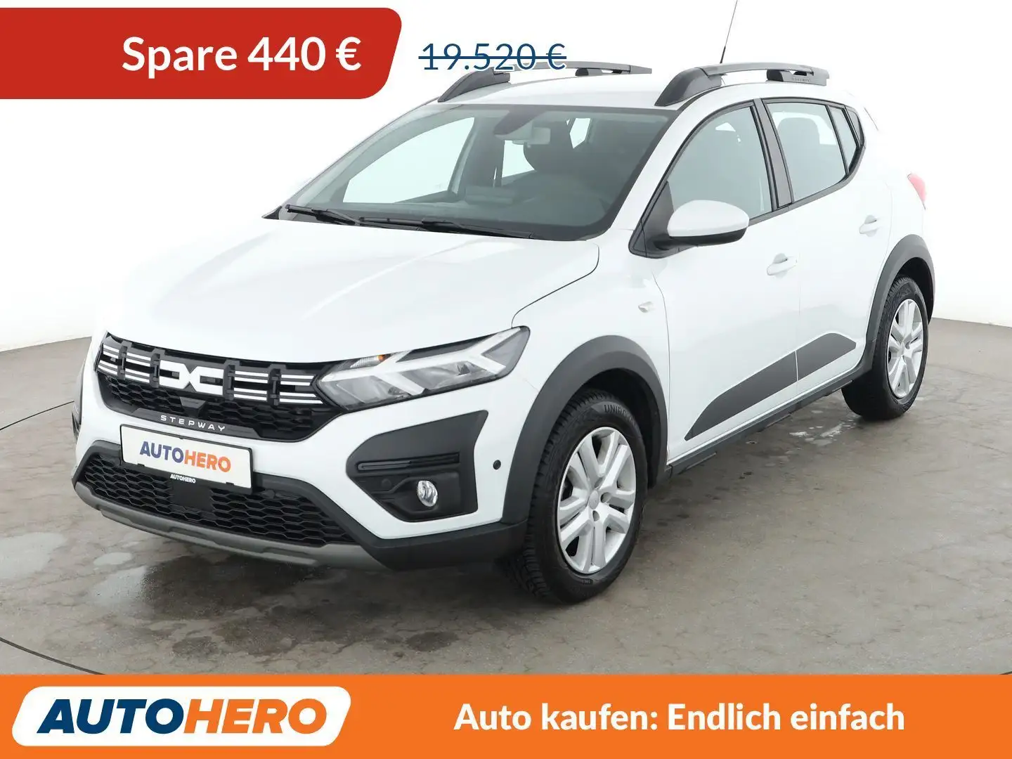 Dacia Sandero 1.0 TCe Stepway Expression Aut.*NAVI*CAM*PDC*SHZ Weiß - 1
