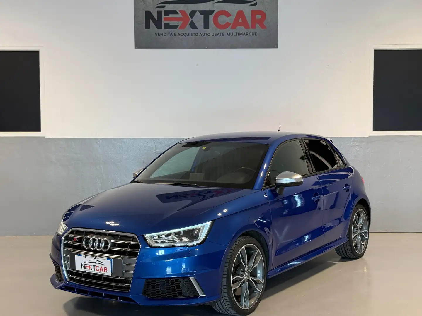 Audi S1 Sportback 2.0 tfsi quattro PELLE, NAV, LED. EURO 6 Blauw - 1