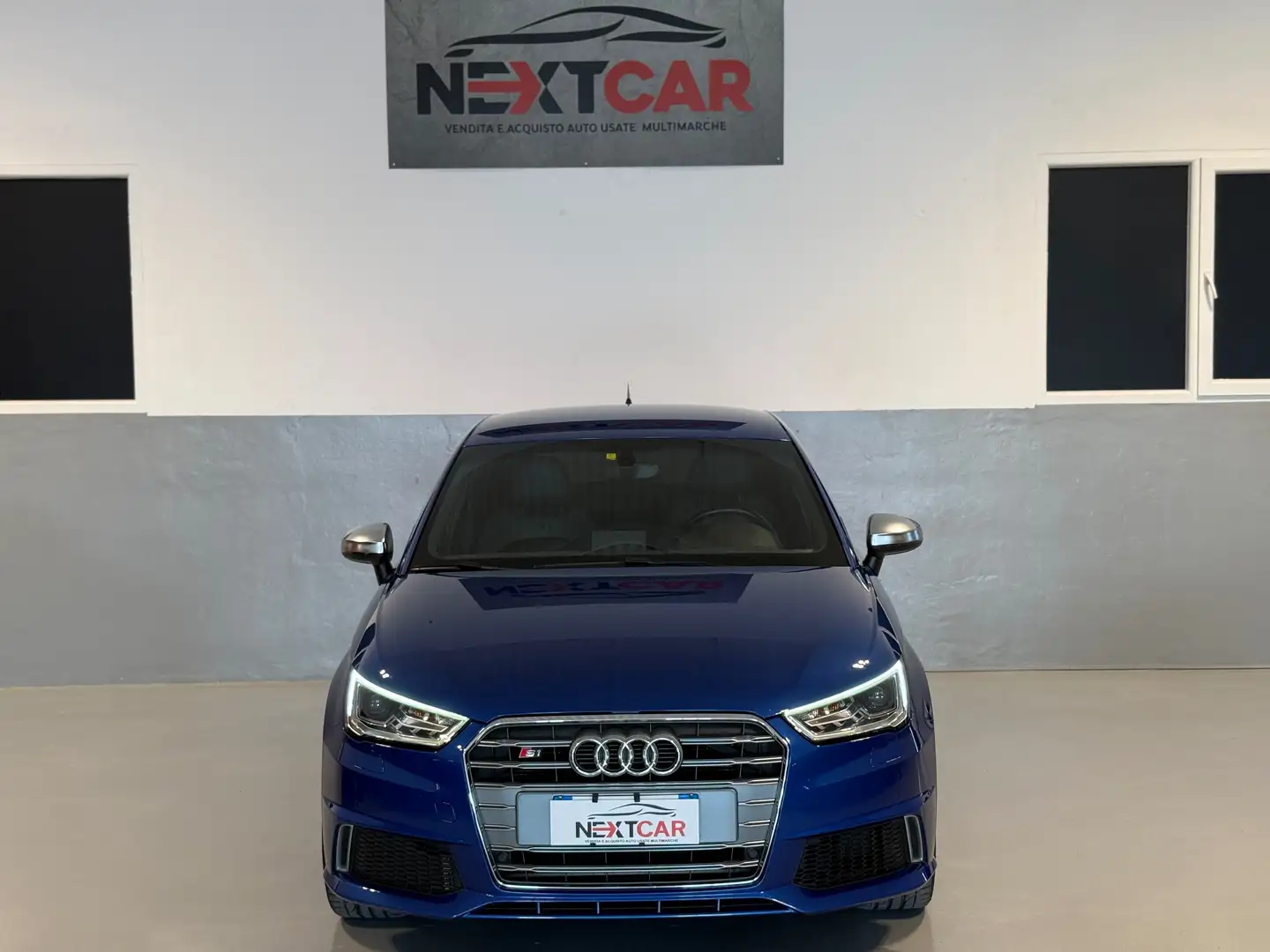 Audi S1 Sportback 2.0 tfsi quattro PELLE, NAV, LED. EURO 6 Blauw - 2
