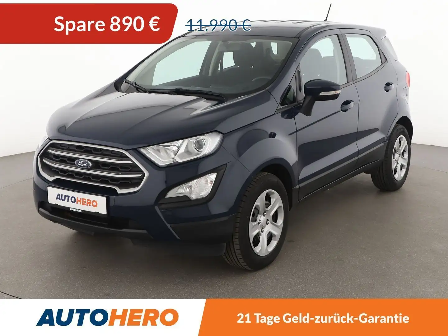 Ford EcoSport 1.0 EcoBoost Trend*AHK*KLIMA*GARANTIE* Blau - 1