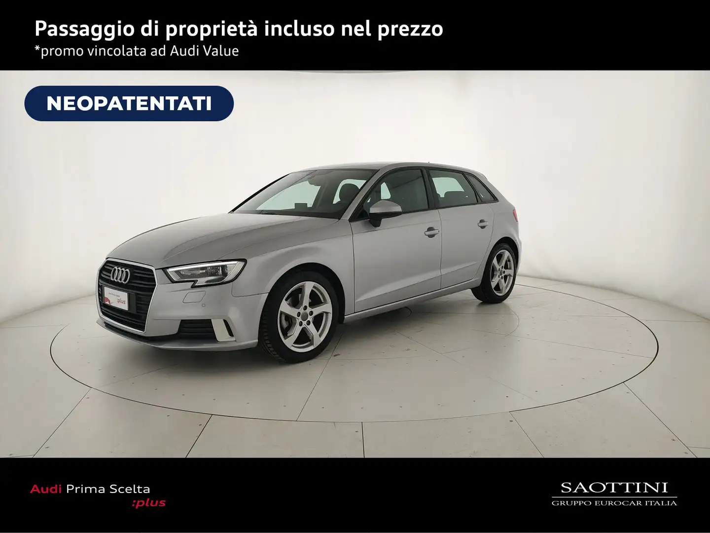 Audi A3 Sportback 30 1.6 TDI Sport 116 CV Argento - 1