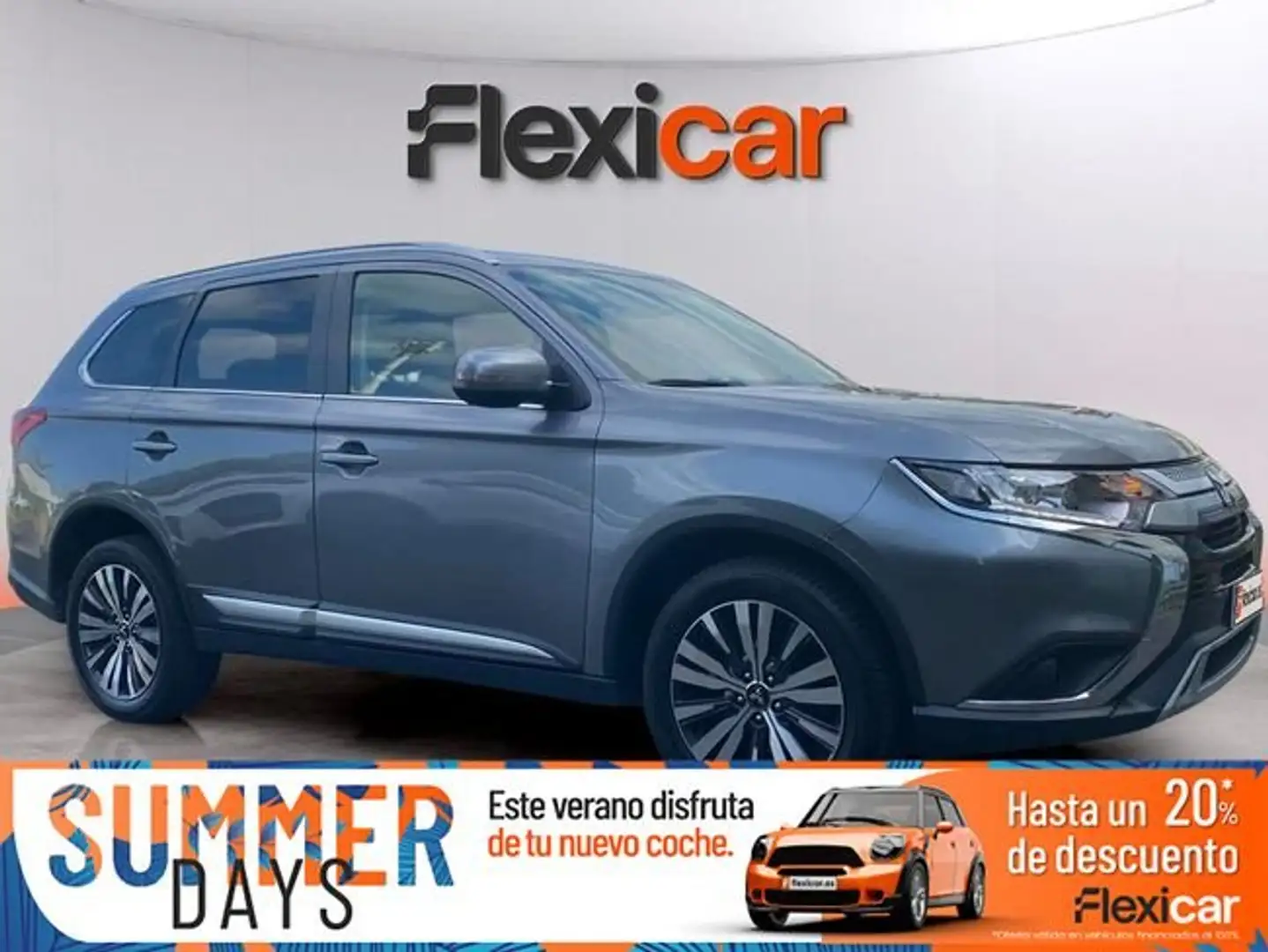 Mitsubishi Outlander 200+MPI+Kaiteki+CVT+2WD+7+Plazas Gris - 1