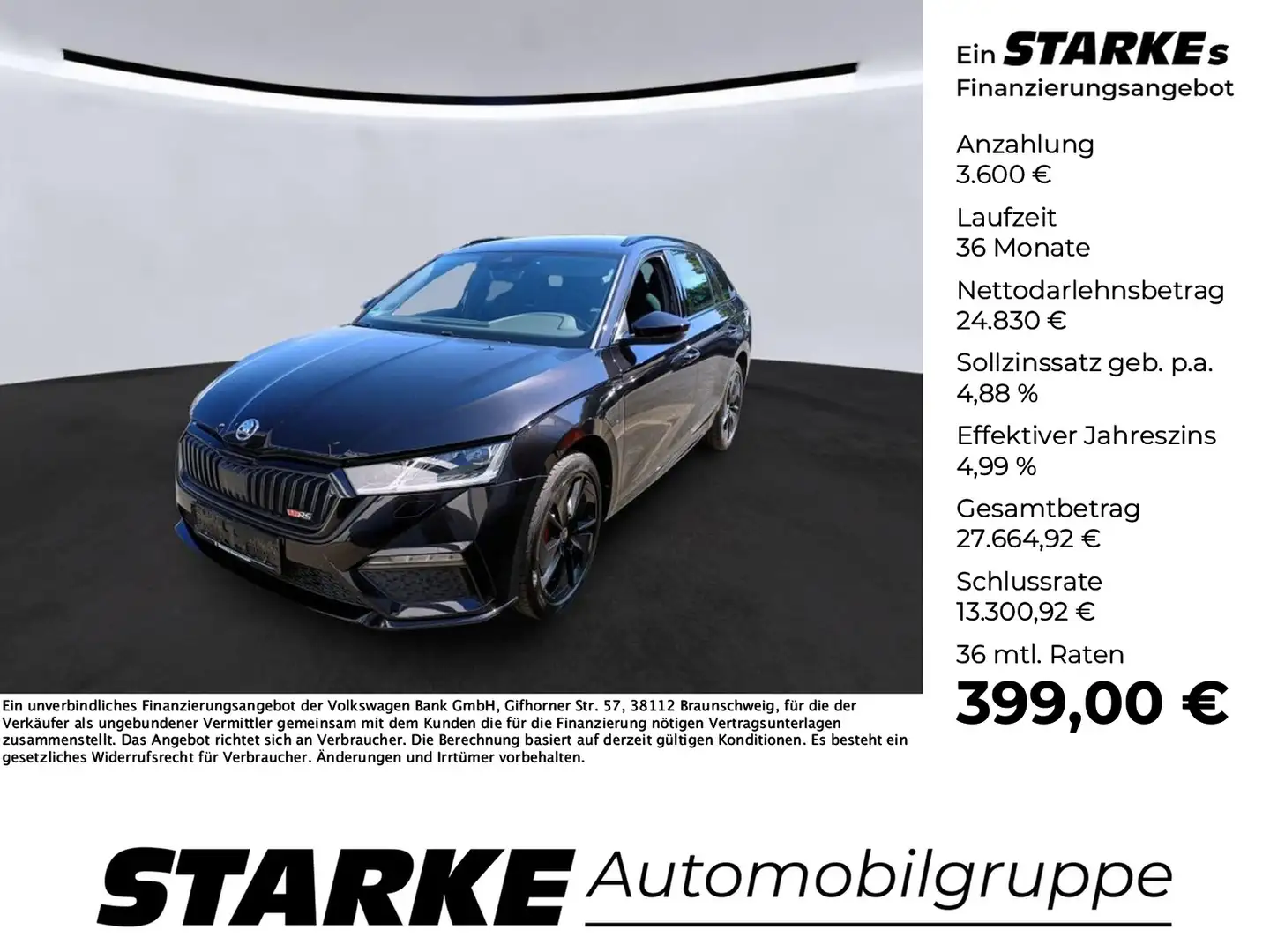 Skoda Octavia Combi RS iV 1.4 TSI DSG eHybrid Schwarz - 1