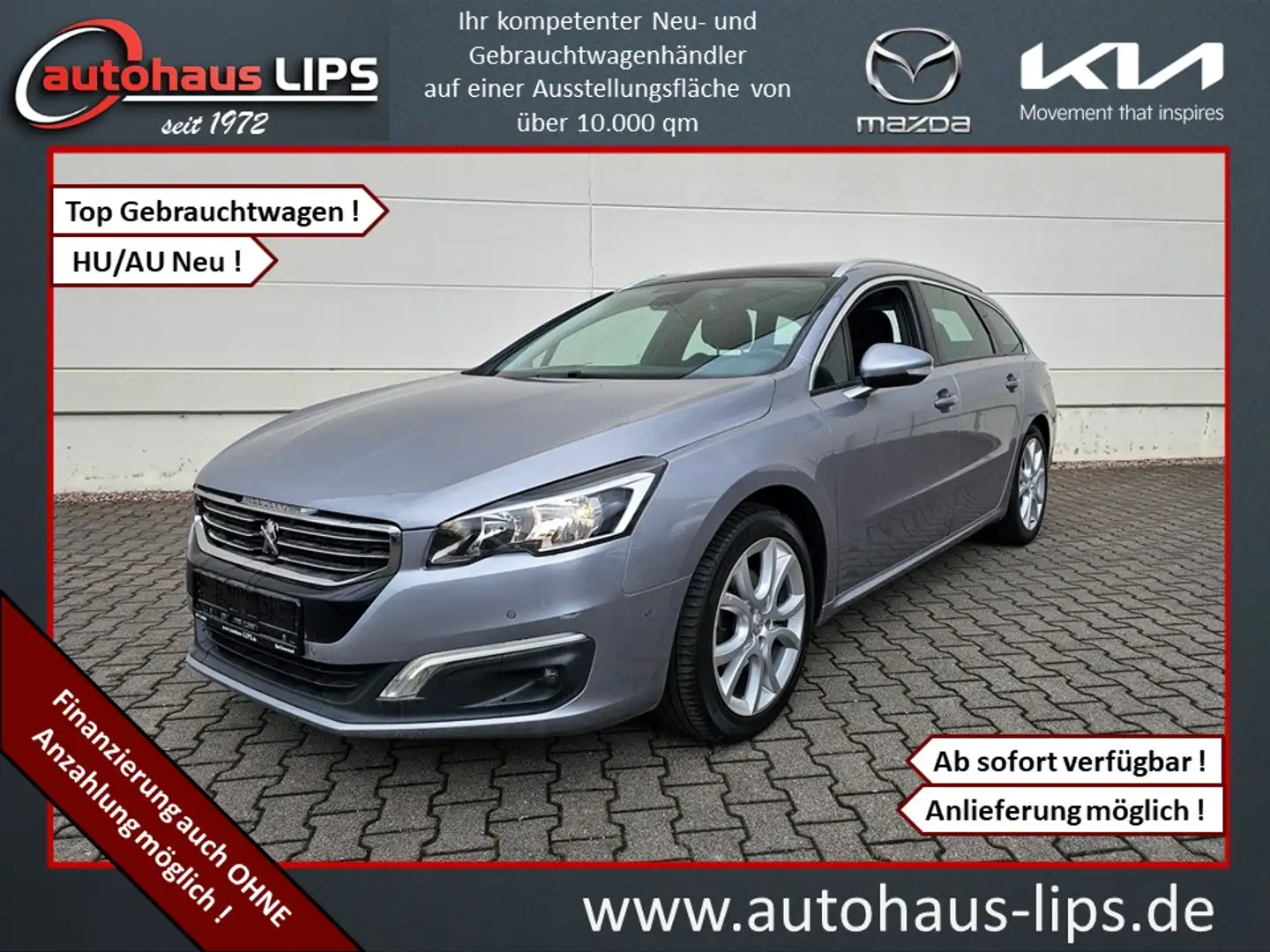 Peugeot 508 SW 1.6i 165 THP Active | Pano | PDC | Grau - 1