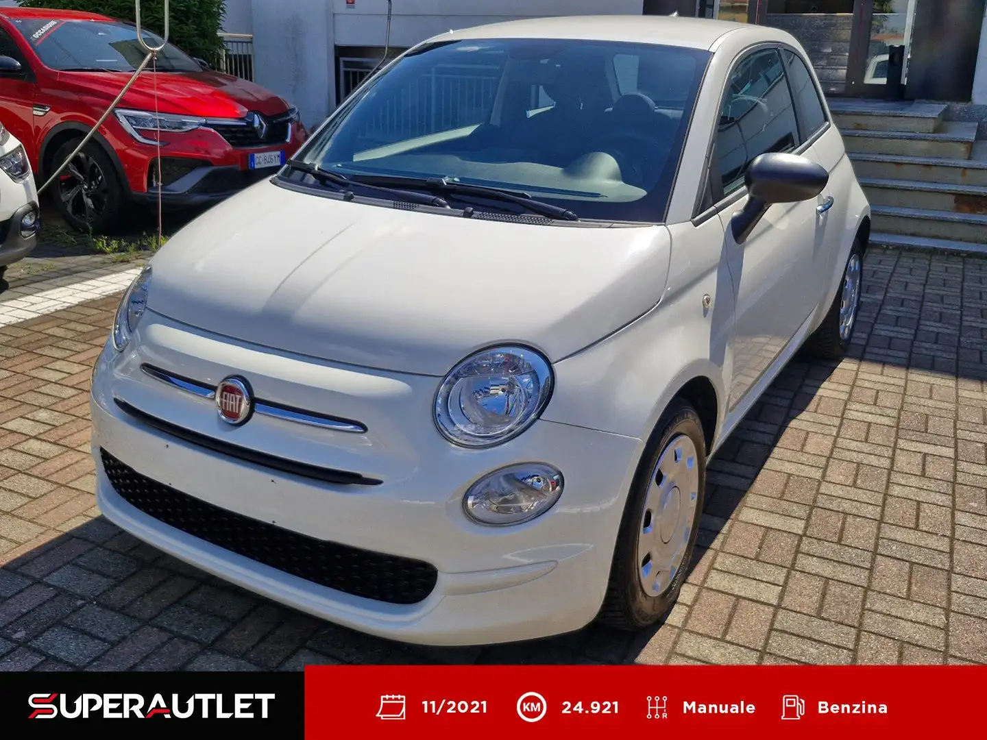 Fiat 500 1.0 FireFly Hybrid 70cv Cult Wit - 1