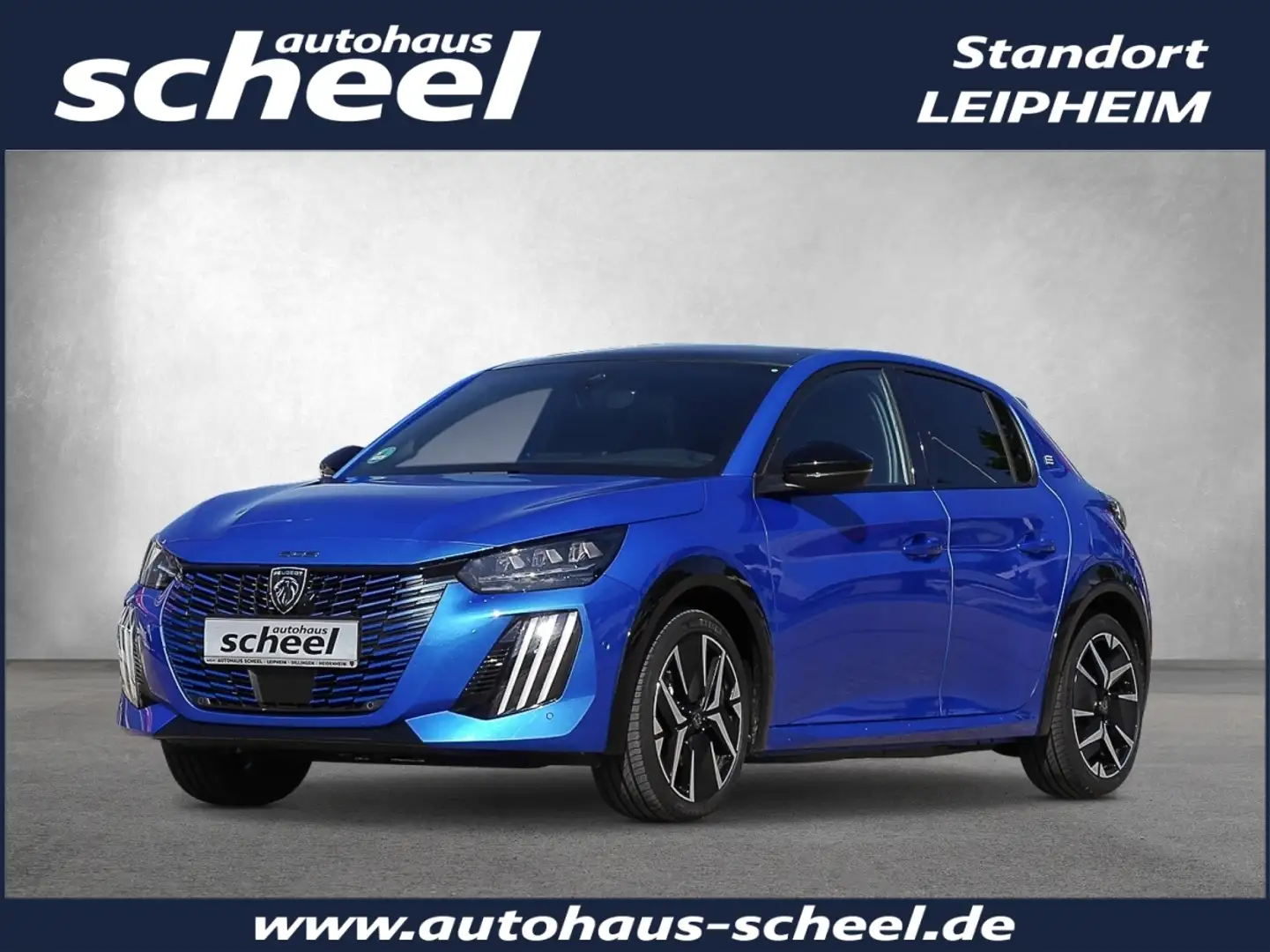 Peugeot 208 Elektromotor 156 (e-) GT ACC FLA Pano 360 Blau - 1
