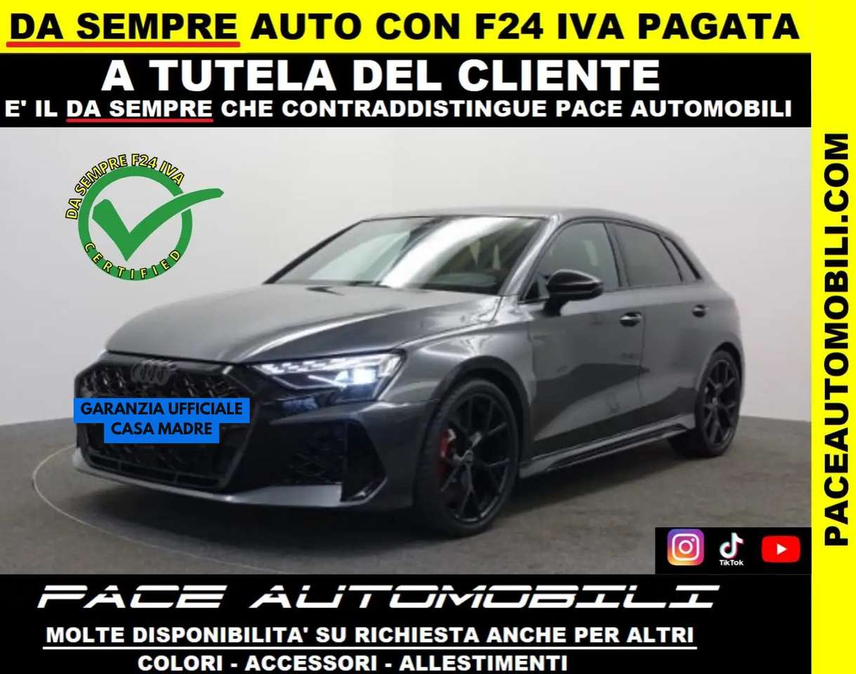 Audi RS3 NEW 2025 SPB LED TETTO B&O MATRIX PDC BLACK PACK