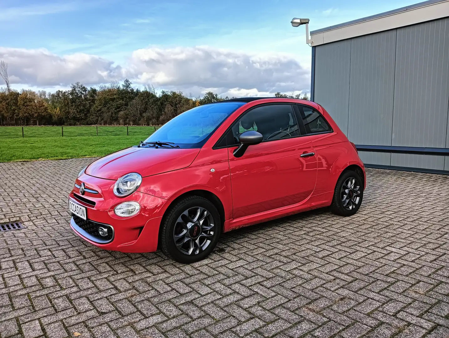 Fiat 500C 1.2i Sport Cabriolet  Cruise control. Carplay . Rood - 1
