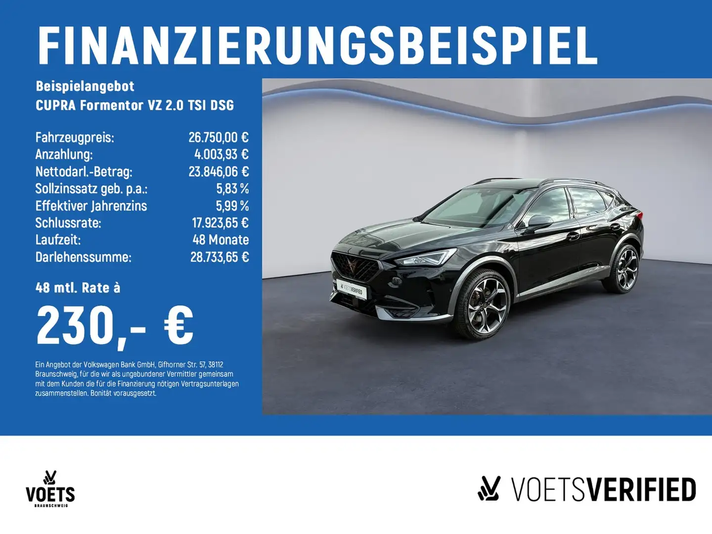 CUPRA Formentor VZ 2.0 TSI DSG LED+SHZ+ACC Schwarz - 2