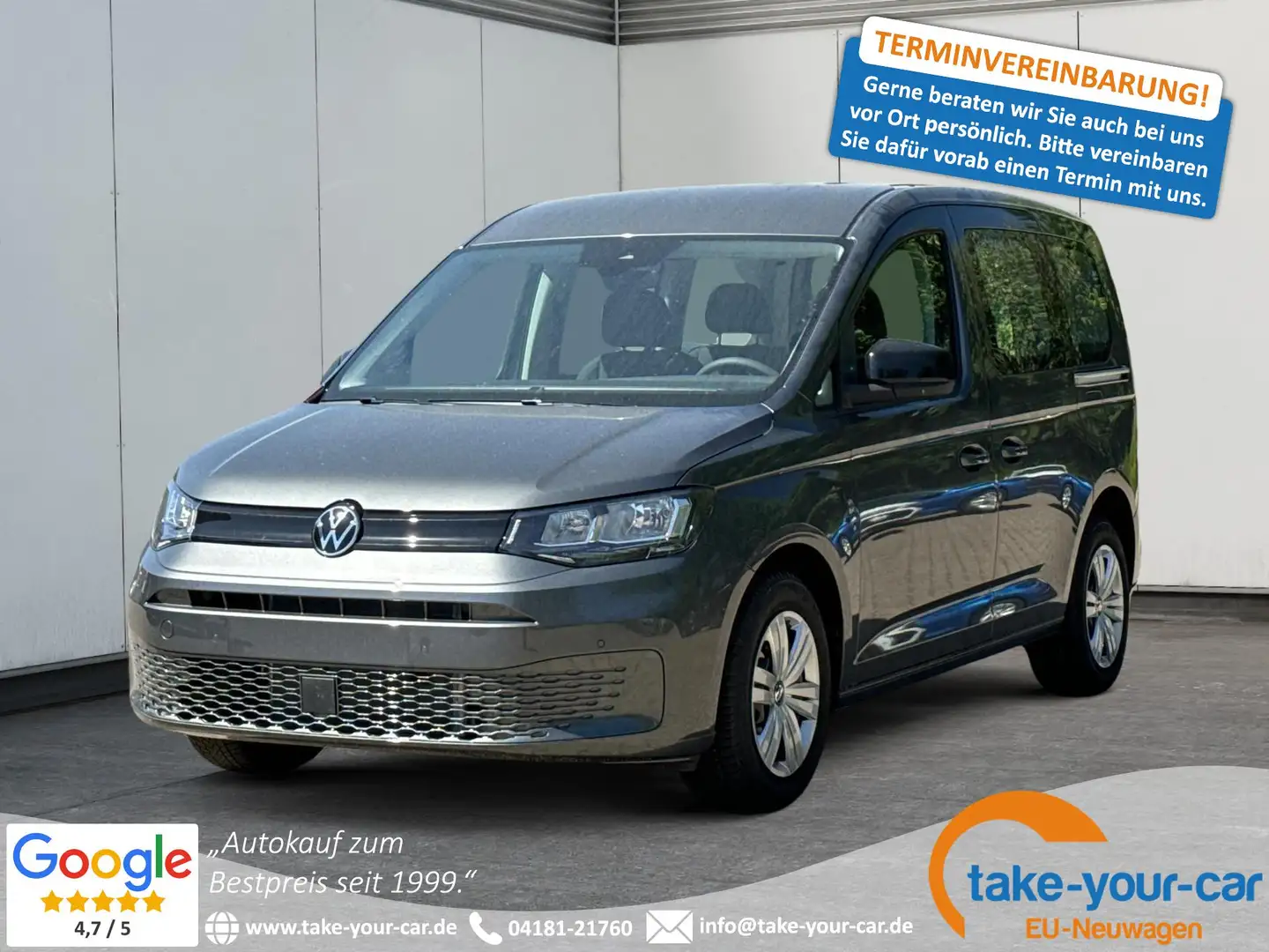 Volkswagen Caddy 4x4+LANE ASSIST+CAM+SHZ+KLIMA+GJR+GRA 2.0 TDI 4... Grau - 1