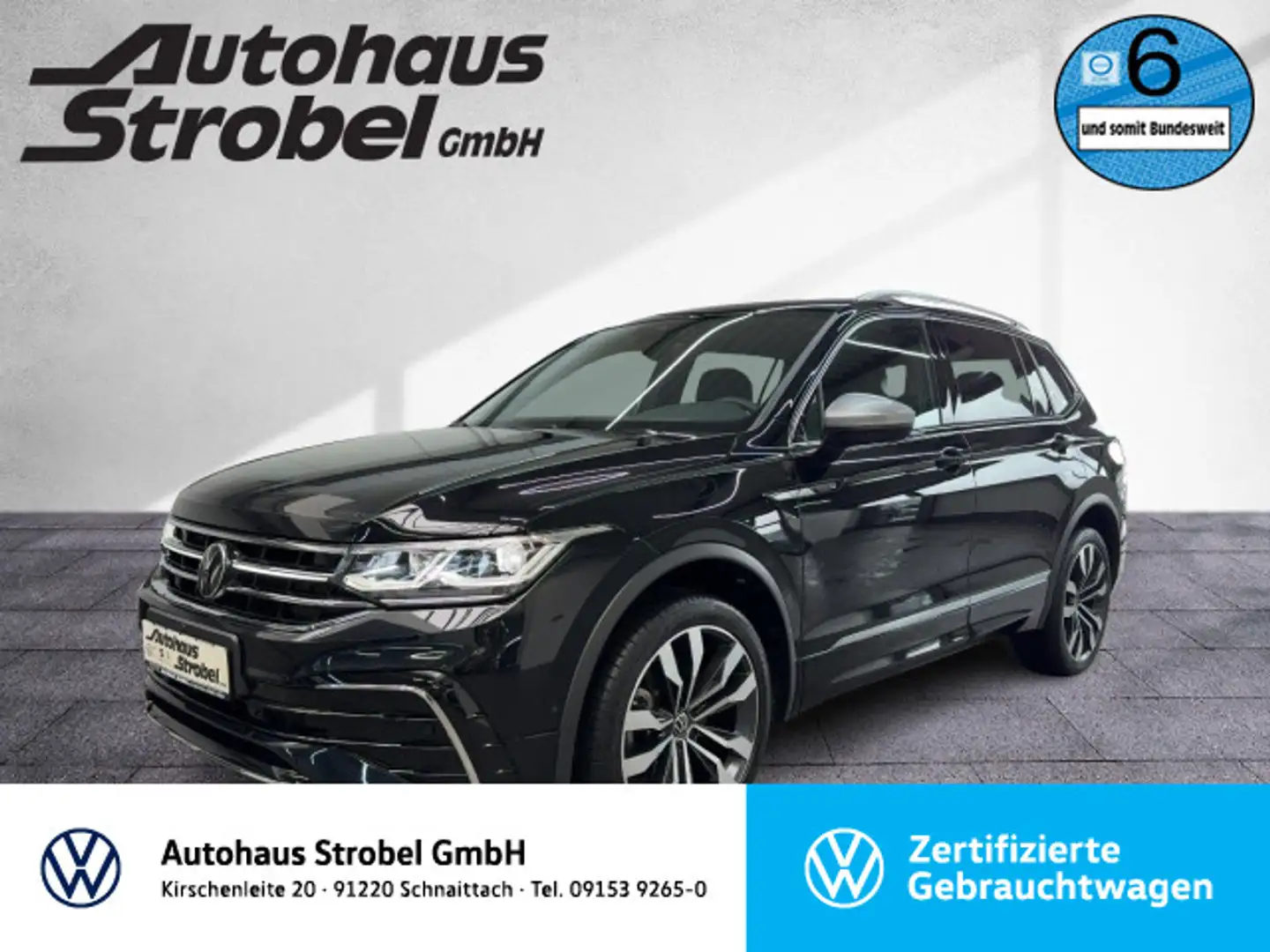 Volkswagen Tiguan Allspace 2.0 TDI DSG 4M R-Line 7-Sitze ab Schwarz - 1