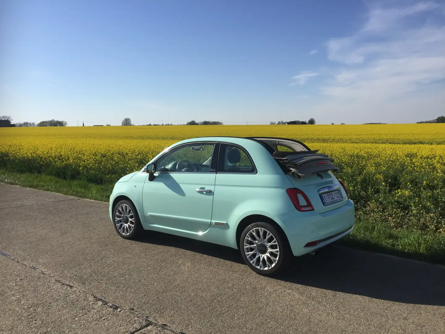 Fiat 500C 0.9+T+TwinAir+Lounge CUIR full top bte 6 Vert - 2