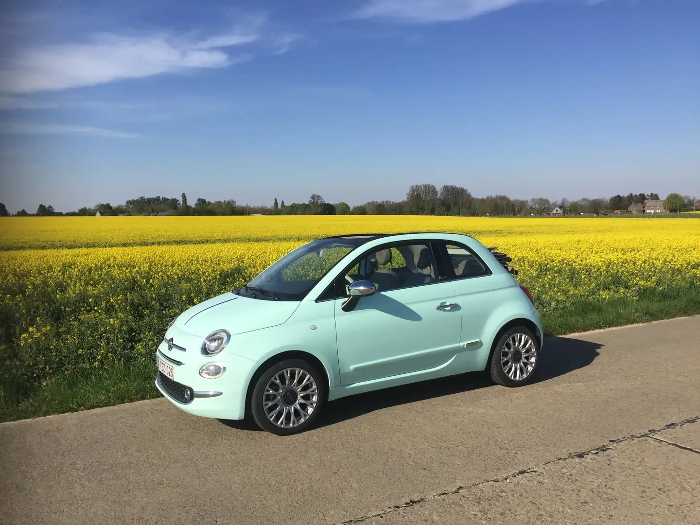 Fiat 500C 0.9+T+TwinAir+Lounge CUIR full top bte 6 Vert - 1