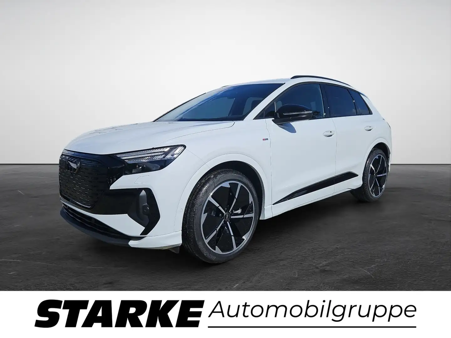 Audi Q4 e-tron 45 S line AHK Navi Pano Matrix SONOS 21 Zoll Weiß - 1