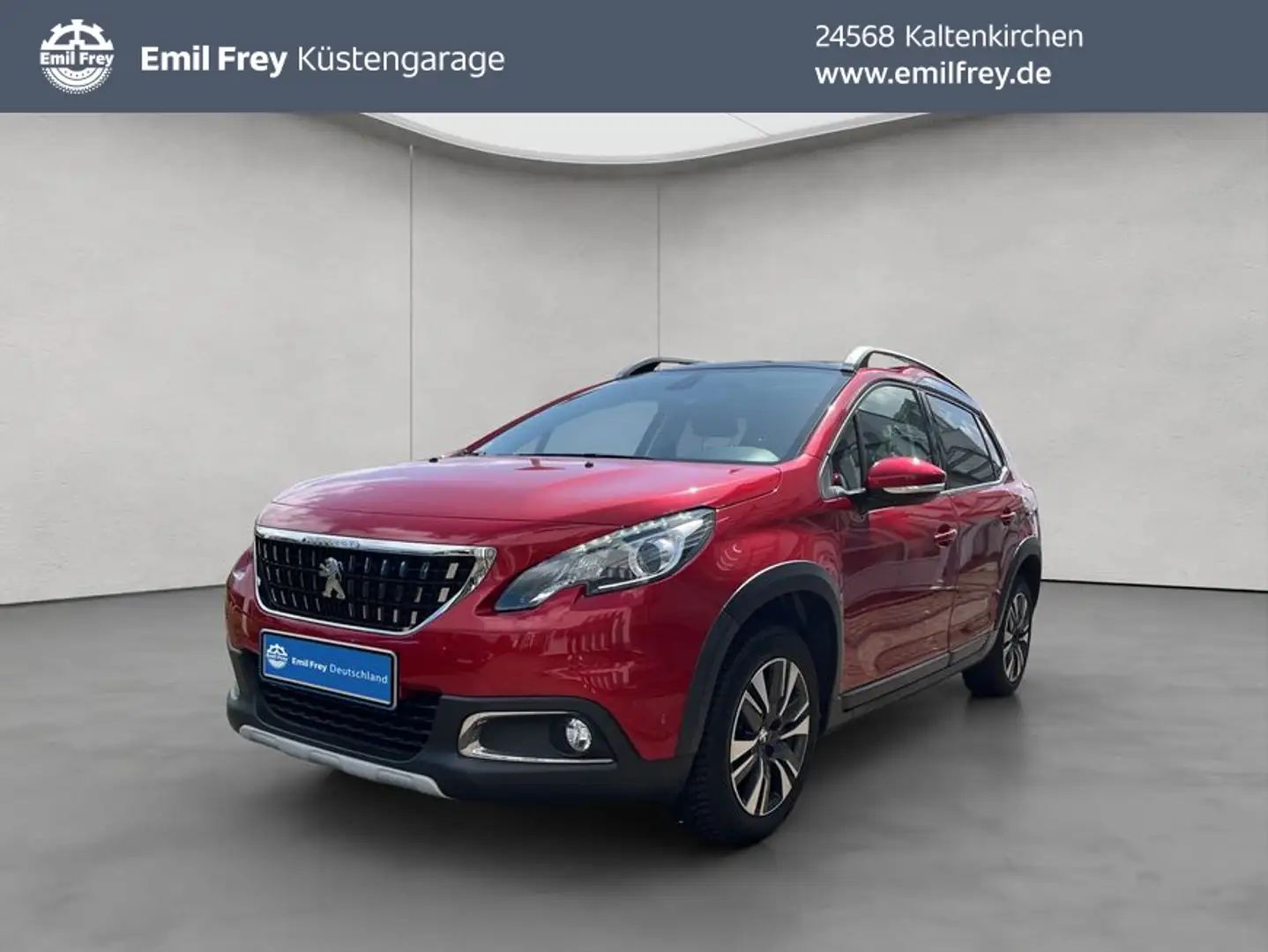 Peugeot 2008 PureTech 110 Stop&Start Allure Glasdach Nav Rouge - 1
