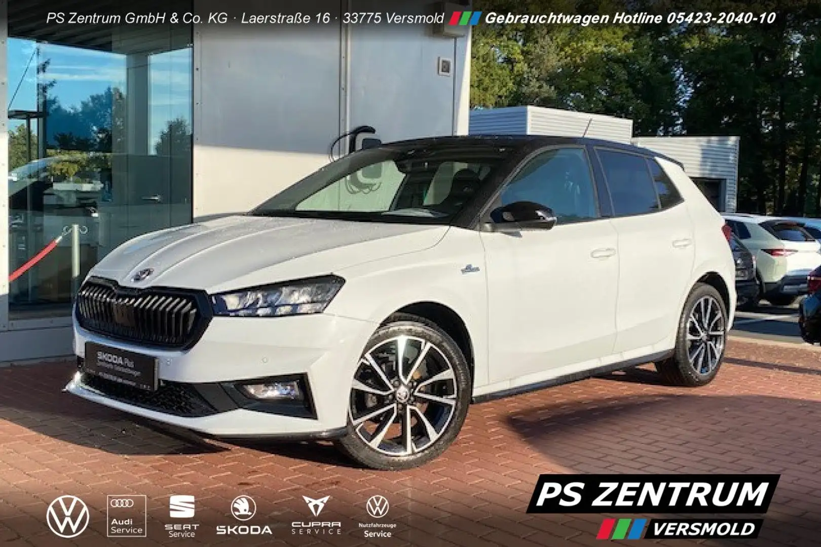 Skoda Fabia 1.0 TSI Monte Carlo CAM LED NAVIapp Navi Weiß - 2