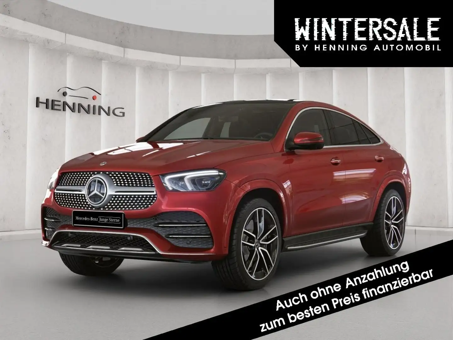 Mercedes-Benz GLE 400 d Coupé AMG Panoram Burmester Standh. AHK Rouge - 1