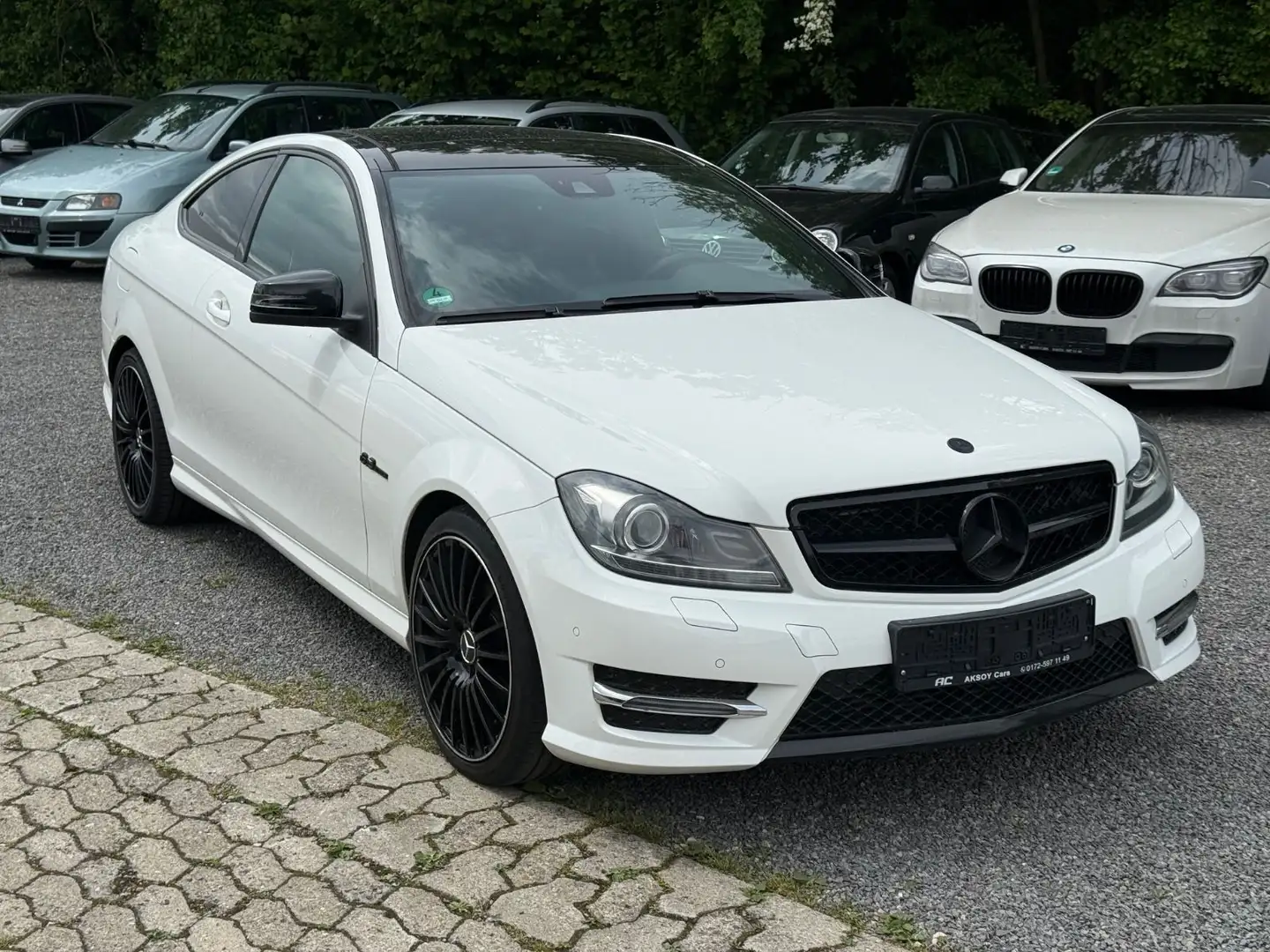 Mercedes-Benz C 250 Sport Coupé Autom. Sport AMG Plus/Pano Fehér - 2