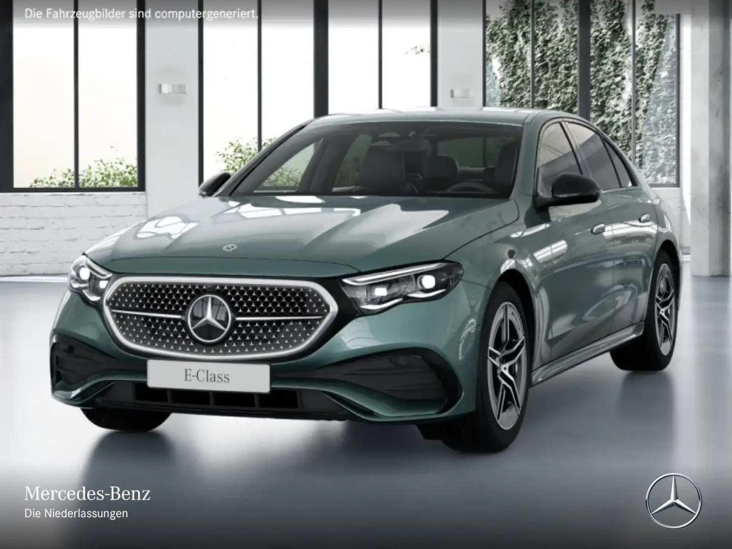 Mercedes-Benz E 220 d AMG 360° Burmester Distr. Night Totwinkel Silber - 2