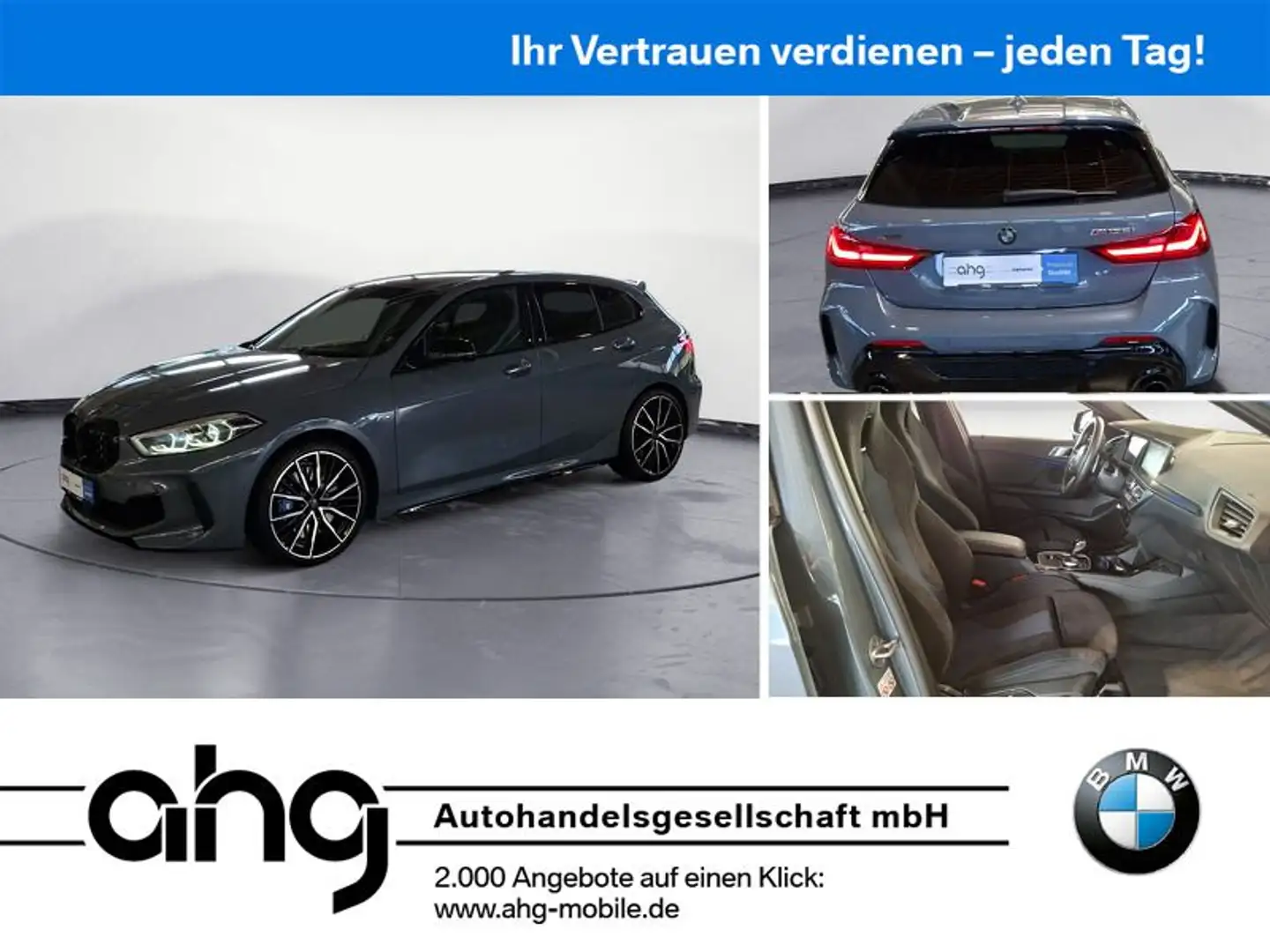 BMW 135 i xDrive NAVI PDC HIFI LED Grau - 1