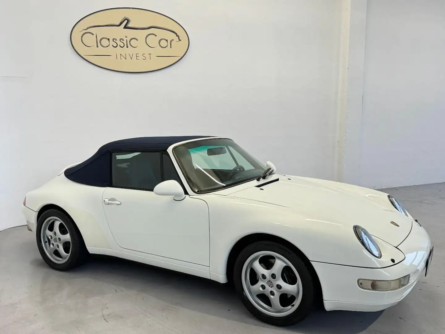 Porsche 993 Carrera cat Cabriolet ISCRITTA ASI CAPPOTTA BLU Blanc - 1