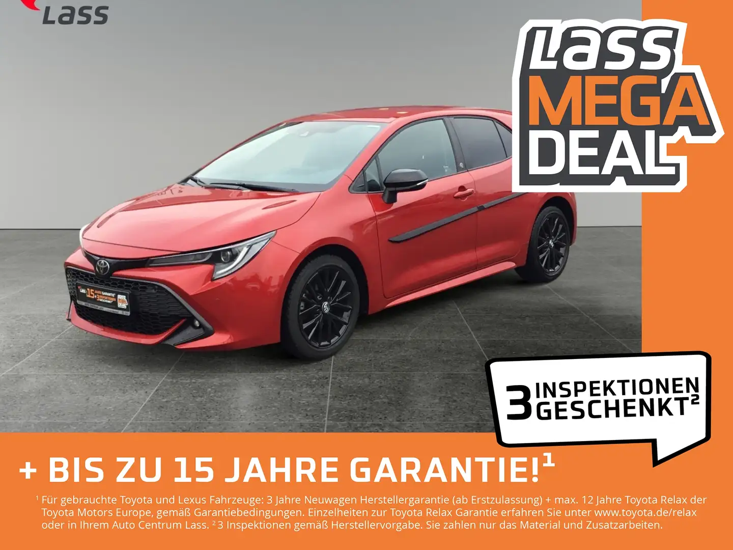 Toyota Corolla 1.2T Team D LED, PDC, KLIMA Rot - 1