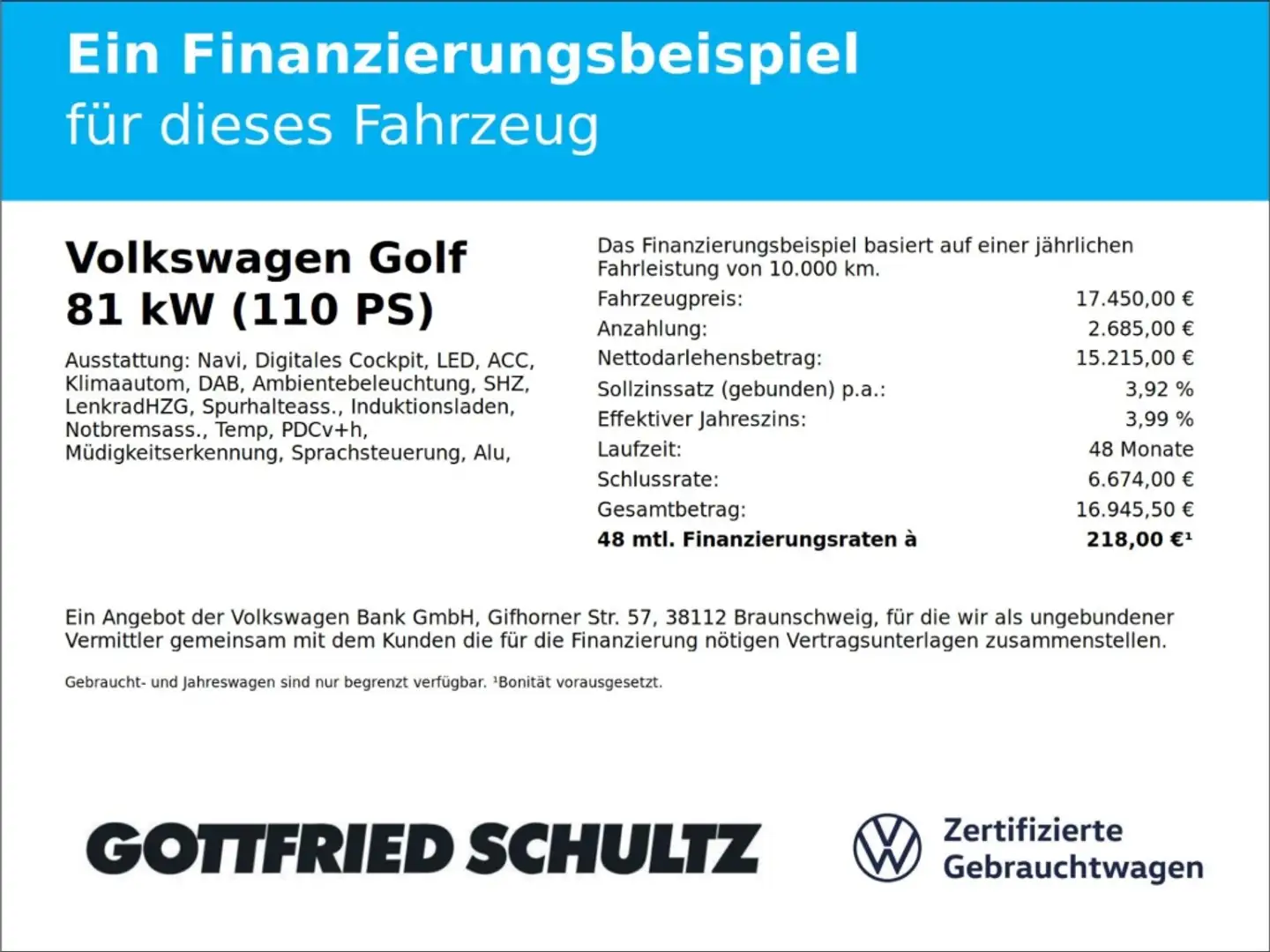 Volkswagen Golf VIII 1.0 TSI Life LED Sitzheizung APP-Connect Grijs - 2