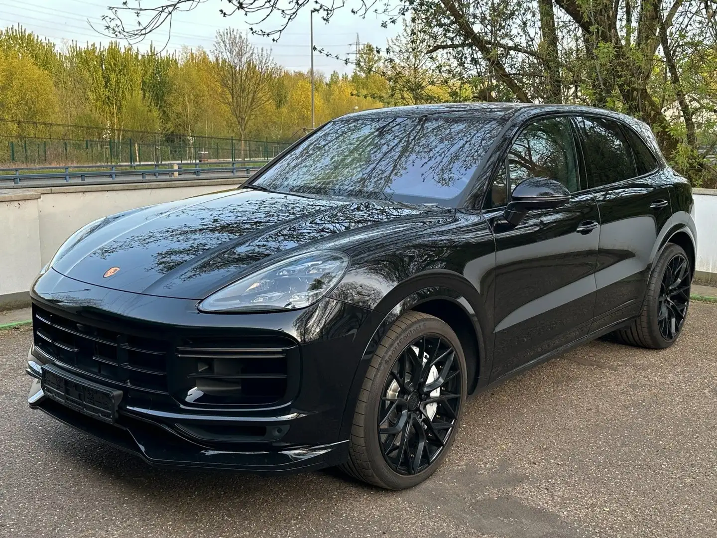 Porsche Cayenne Turbo *TECHART-Umbau* *16-Tkm* *VOLL* Schwarz - 1
