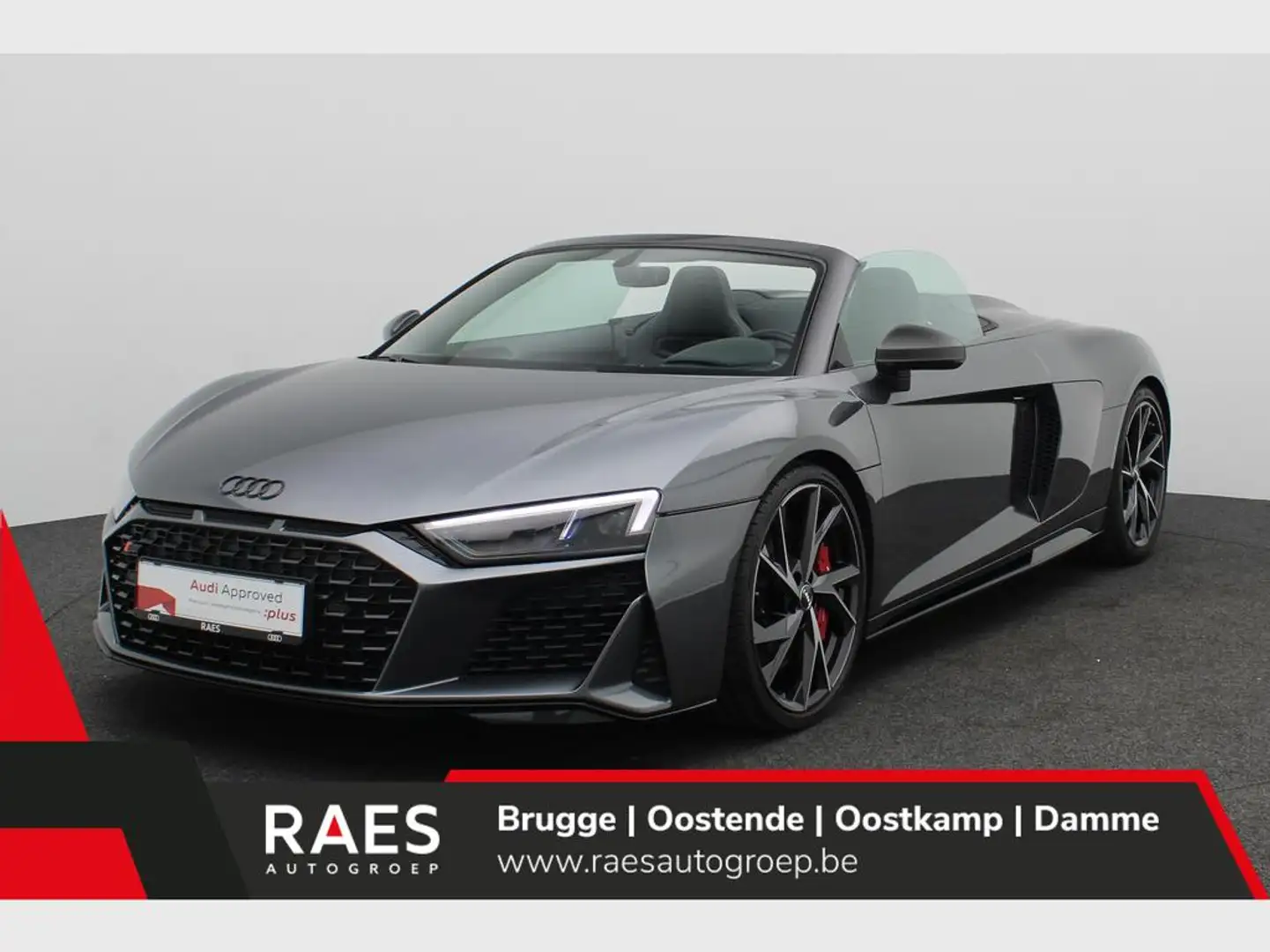Audi R8 Spyder 5.2i V10 Quattro S tronic / B&O / Recaro Gris - 1