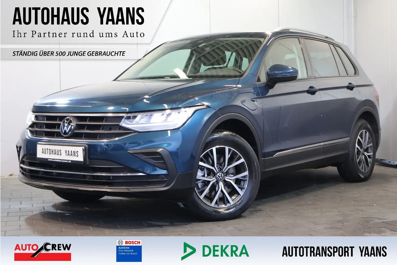 Volkswagen Tiguan Life 1.4 eHybrid AID+ACC+360°+LED+AHK Bleu - 1
