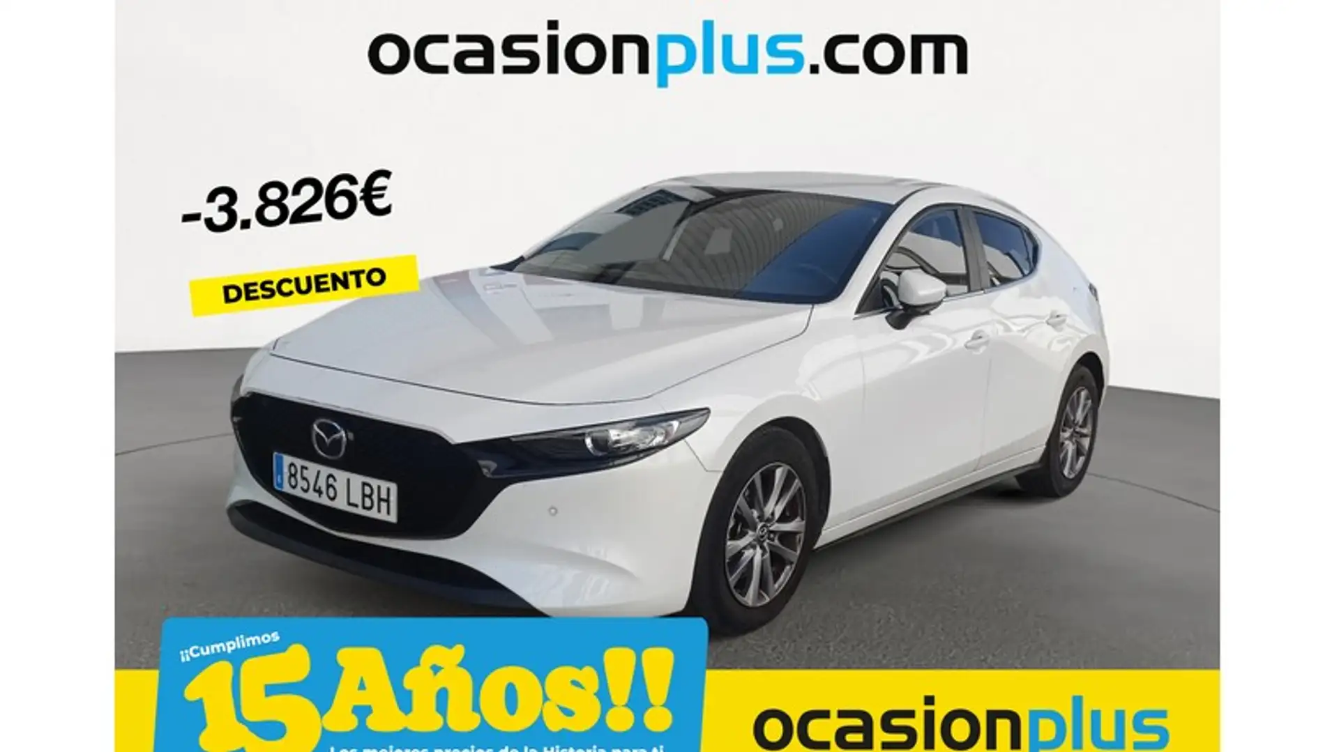 Mazda 3 2.0 e-Skyactiv-G Evolution 90kW Blanc - 1