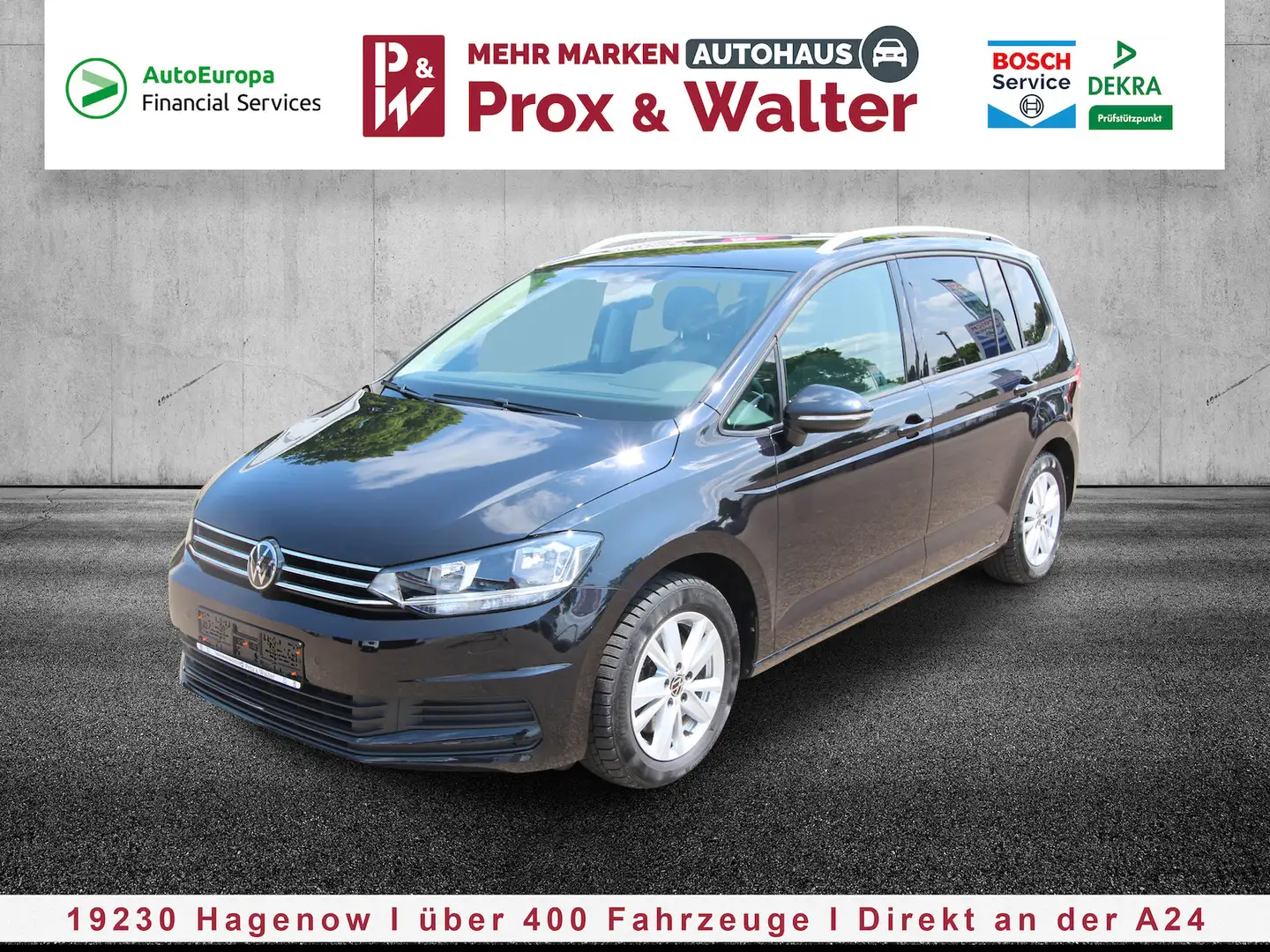 Volkswagen Touran 1.5 TSI 7-DSG Comfortline 7-SITZ+NAVI+AHK Schwarz - 2