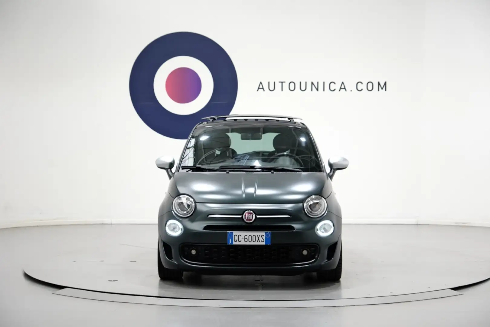 Fiat 500 1.2 DUALOGIC ROCKSTAR AUTOMATICA SPORT OPACA TETTO Verde - 2