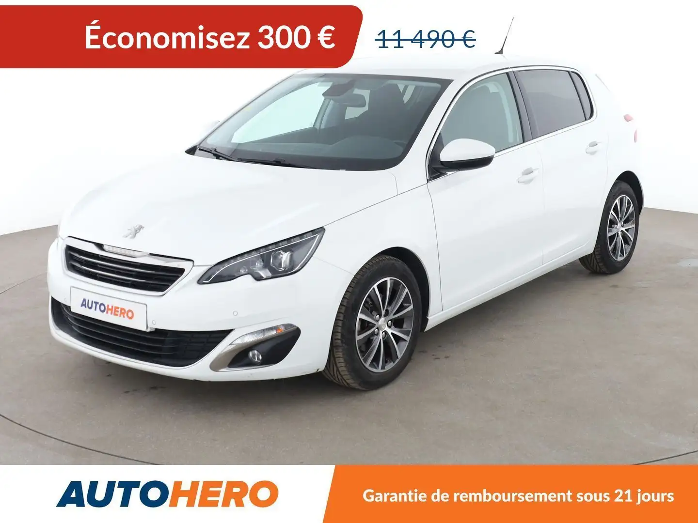 Peugeot 308 1.6 Blue-HDi Allure EAT6 Blanc - 1