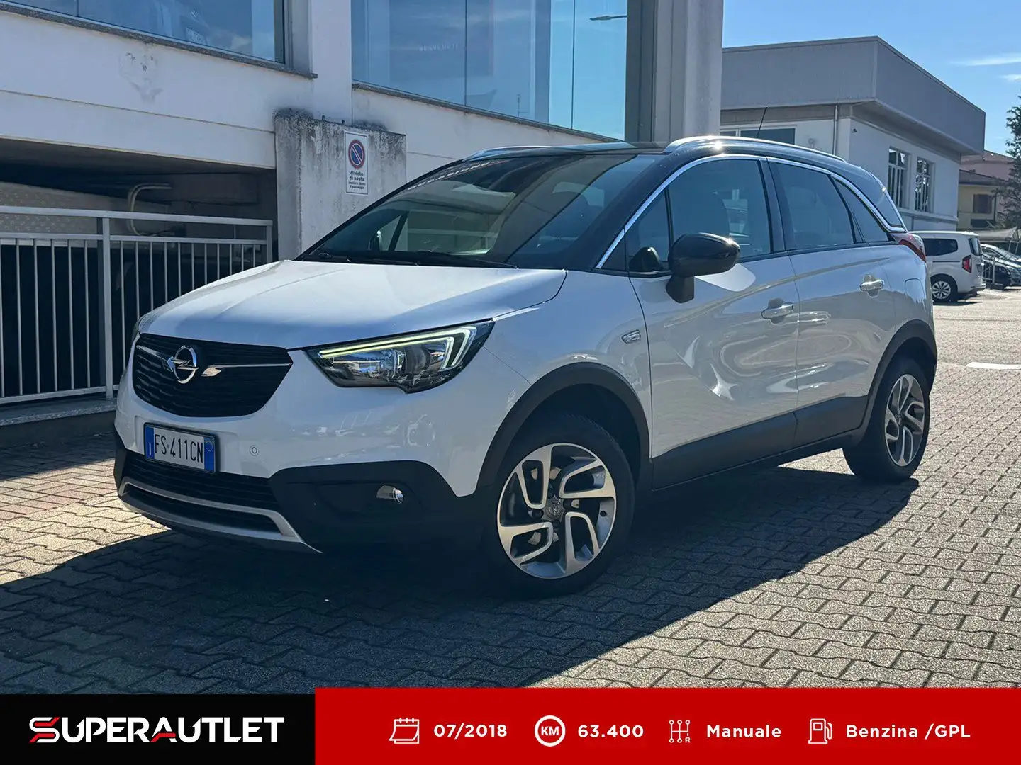 Opel Crossland X 1.2 81cv Advance X 1.2 Advance 81cv Gpl Bianco - 1
