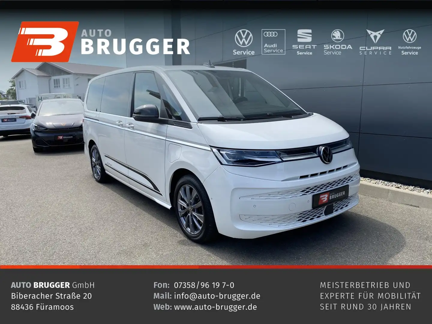 Volkswagen T7 Multivan 1.4TSI eHybr DSG LANG PANO AHK 6-Sitz Weiß - 1