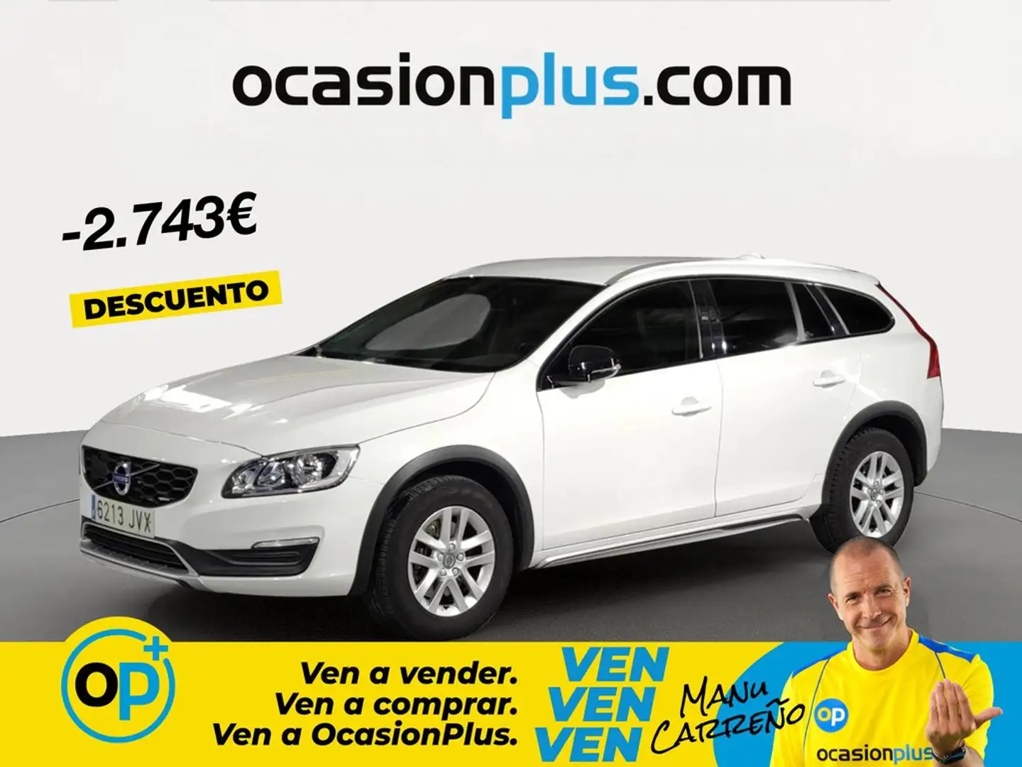 Volvo V60 Cross Country D3 Kinetic Blanco - 1