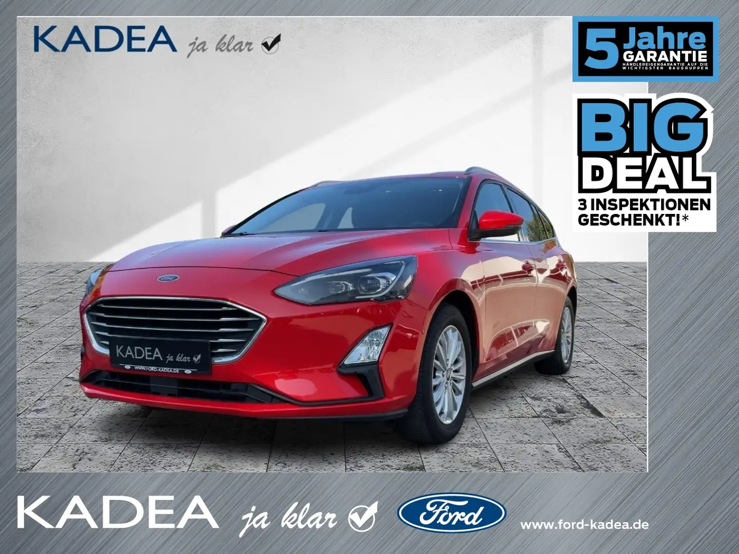Ford Focus Turnier 1.5 EcoBoost Titanium X Standhzg Rouge - 1