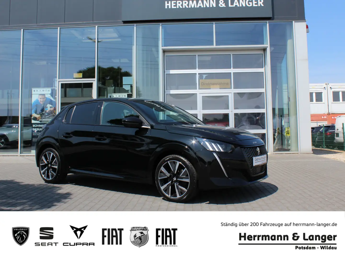 Peugeot 208 GT Hdi 100 Leder Navi SHZ Panoramadach Schwarz - 1