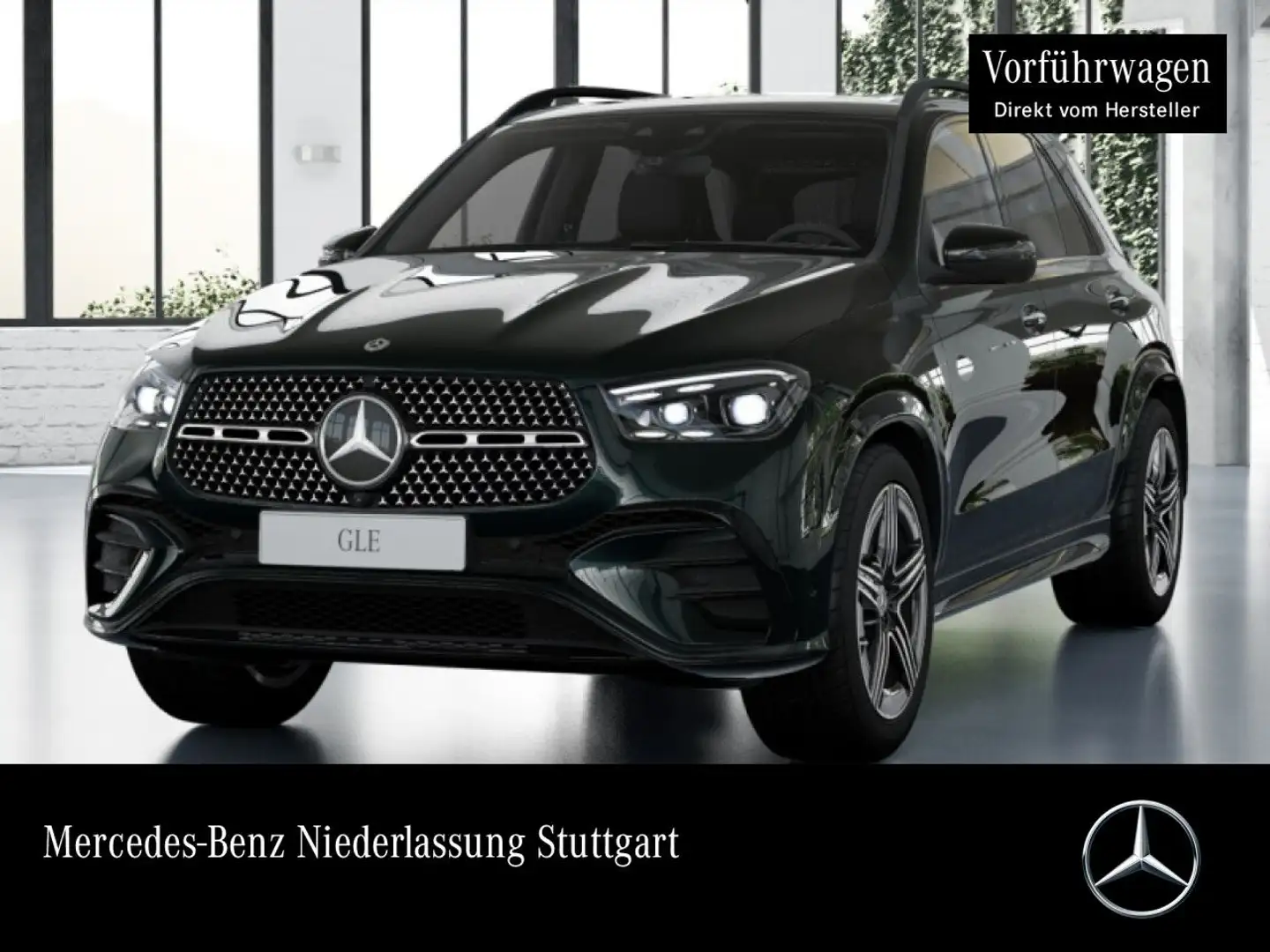 Mercedes-Benz GLE 450 d 4M AMG+NIGHT+PANO+360+AHK+MULTIBEAM+SPUR Grün - 1