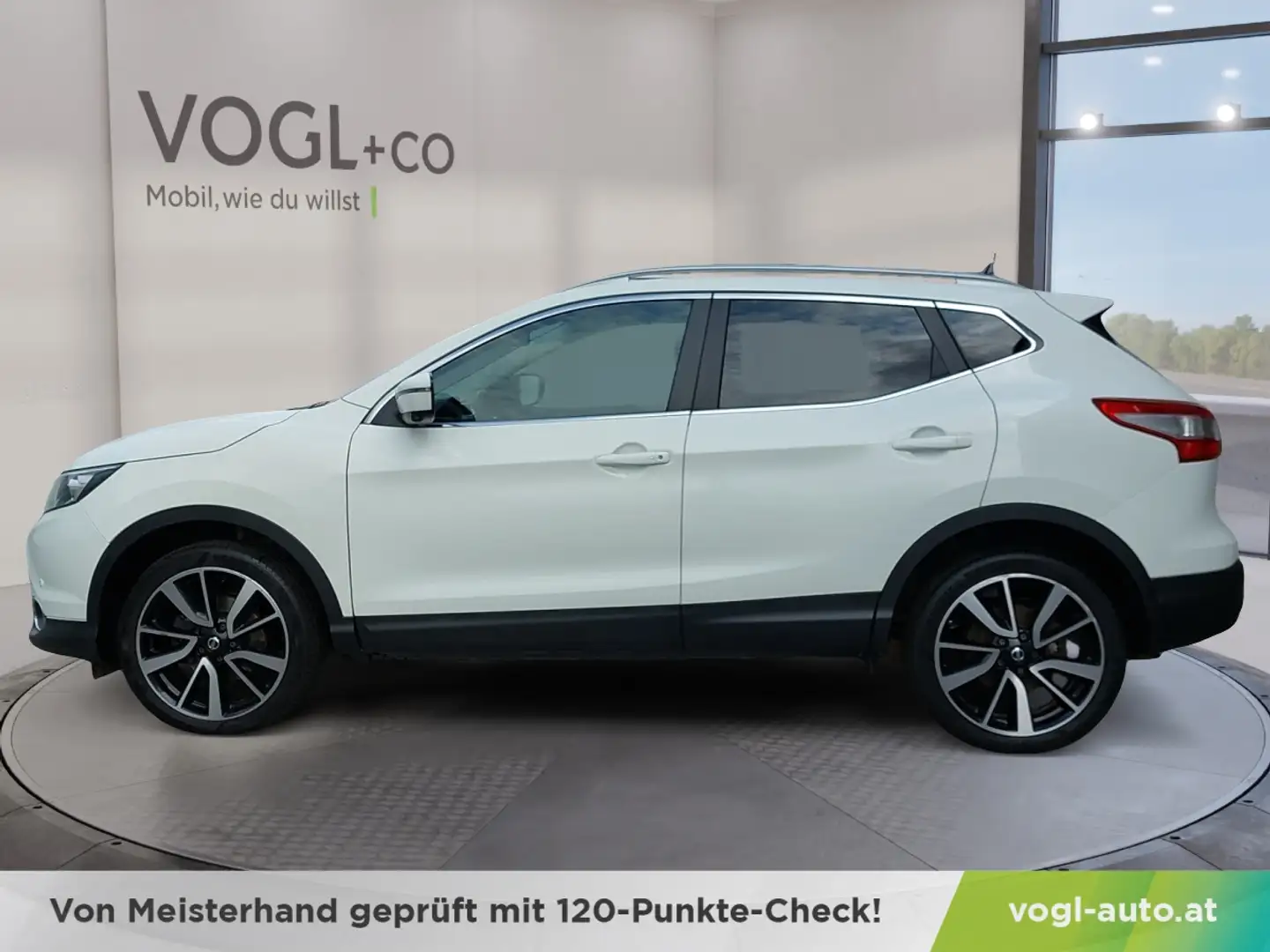 Nissan Qashqai 1,6 dCi Tekna Automatik Weiß - 2