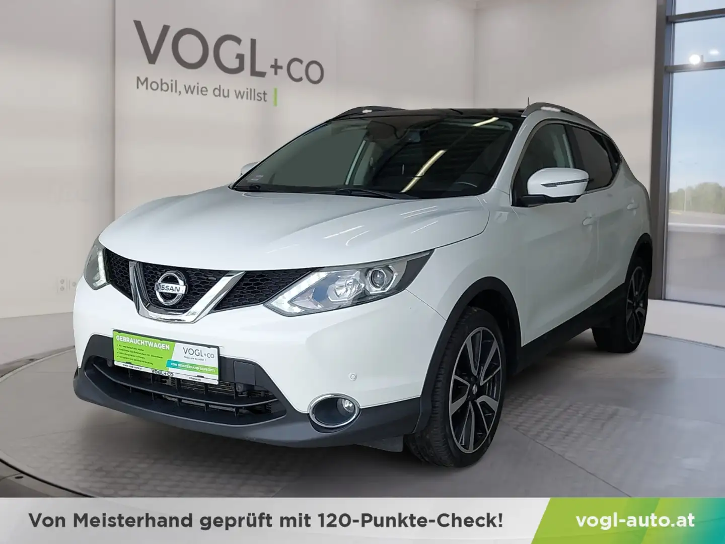 Nissan Qashqai 1,6 dCi Tekna Automatik Weiß - 1
