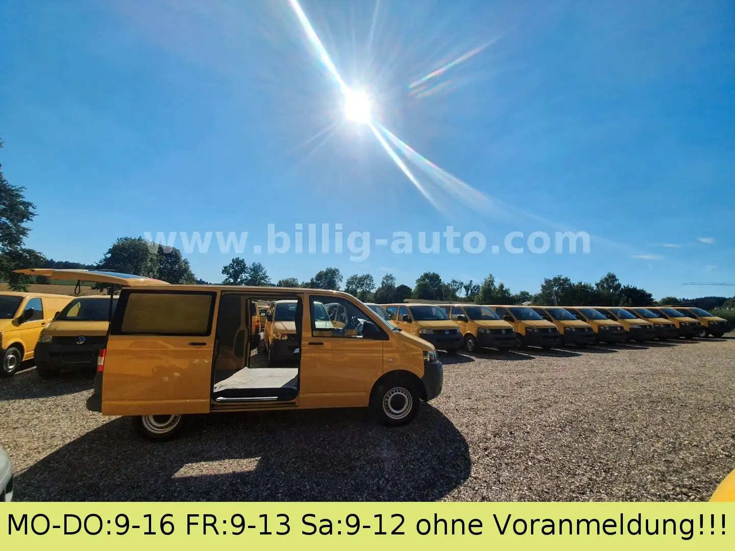 Volkswagen T5 Transporter T5 1.9 TDI 2x Schiebetüre /Scheckheft Amarillo - 2