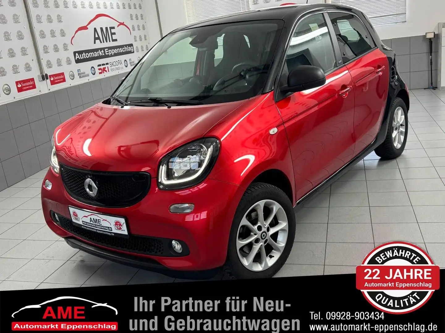 smart forFour forfour Basis 52kW *Klima|SHZ|Tempo|Navi Rosso - 1