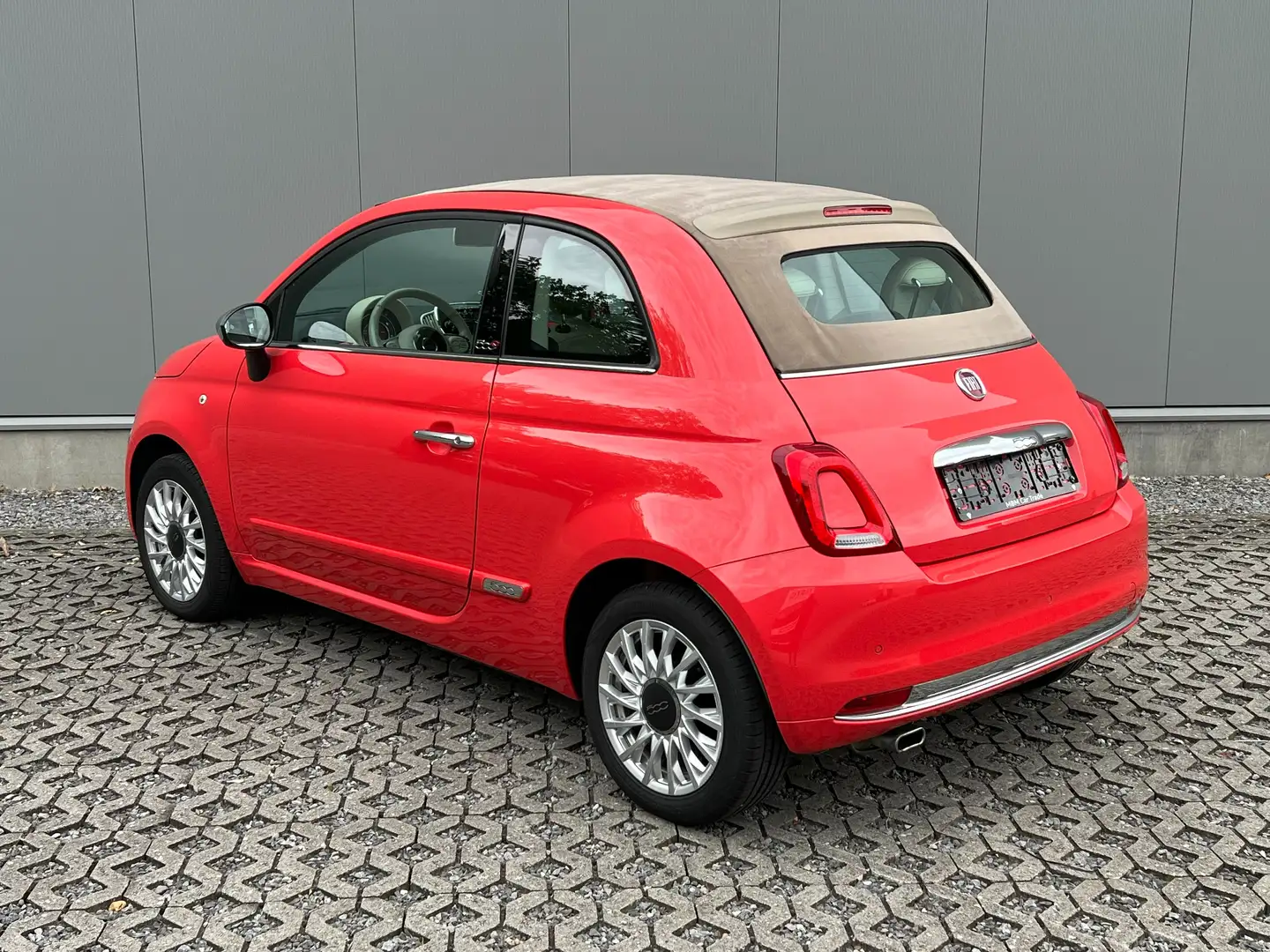 Fiat 500C ✅1.2i GARANTIE | Airco | Parksensoren | EURO 6b Rood - 2